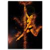 Canvas print, Dancing woman gold dust