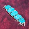 Turquoise Slice Bracelet, Charming Gemstone 925 Solid Sterling Silver Natural Jewelry, Handmade Adjustable Bracelet Jewelry For Her