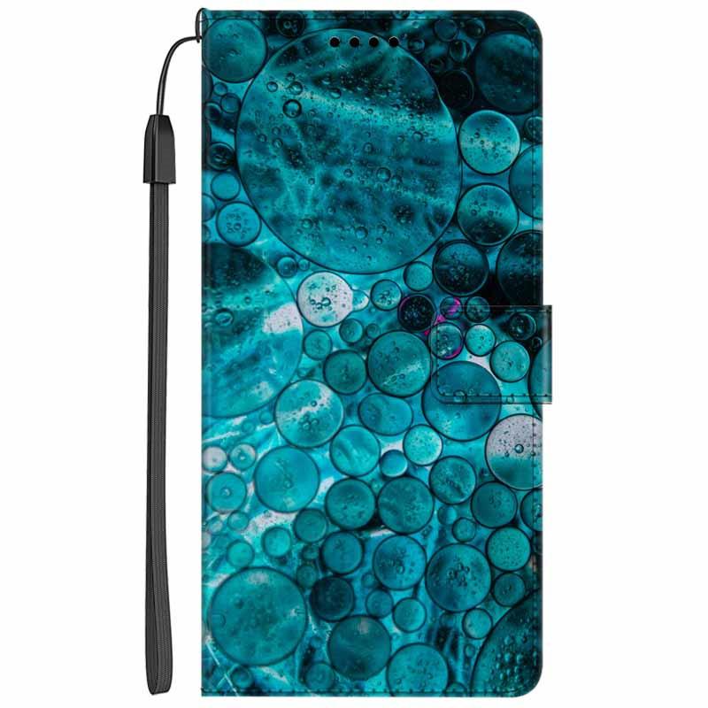 Книжка из Мраморной Кожи для Oppo A80 5G/Oppo A3 Pro /Oppo K12x Чехол Цветной Мраморный Флип Кошелек Чехол-Держатель Стенд для Oppo A80