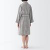 Халат махровый MUJI, Унисекс, Размеры S-M, Серый, 84775406