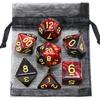 Игровые кости DND, ролевые игральные кости, набор кубиков для смешивания цветов с сумкой, 9 различных стилей, доступных для портативных игрушек, DND, RPG, TRPG, игры