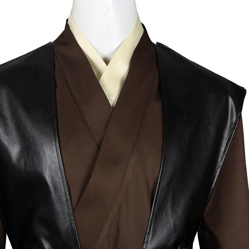 SW Prequel Cosplay Anakin Skywalker Men Costume Halloween Costume with Cloak Masquerade Carnival Party Outfits for Adult
