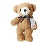 Fluffy Bear with Childhood Tag Ribbon M Brown Made In Japan Stuffed Animal Bear Teddy Bear Animal Birthday Present Celebration