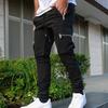 Fashion Men's Athletic Casual Large Pocket Trousers Men's Fitness Running Training Pants Workwear Pants