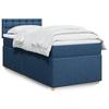 Maison Exclusive - Sommier À Lattes De Lit Avec Matelas Bleu 90x190 Cm Tissu