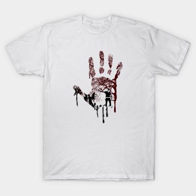 Футболка женщины The Walking Hand Pt.2 Harajuku Печать Кавайи Футболка Летний короткий рукав женский футболка Top Tee
