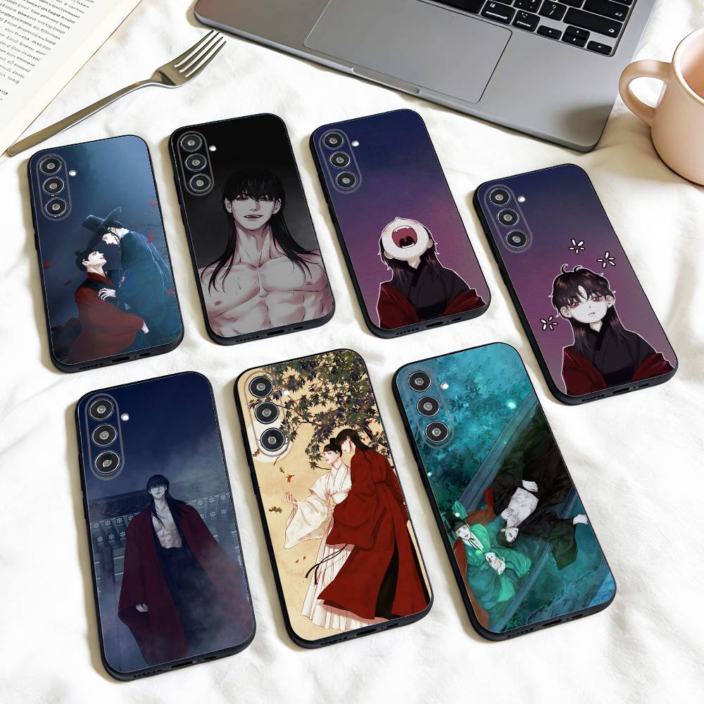 B-BL The G-Ghost's Nocturne phone Case For Samsung Galaxy A73,A72,A71,A70,A53,A52,A51,Others Soft Black Shell