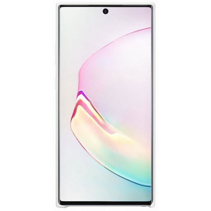 Coque silicone blanc note10+