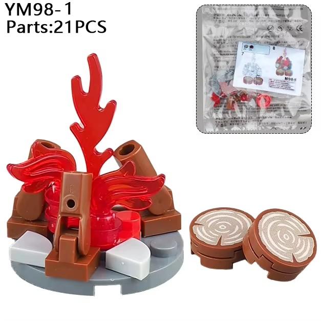 MOC Средневековая Мебель Строительные Блоки Пушка Козья Кожа Стойка Прялка Карта Письменный Стол Ткацкий Станок Кирпичи Игрушки Подарок для Детей