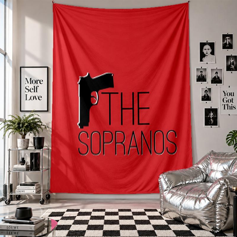 Wall TapestryThe Sopranos Art Hanging Cloth Decorative Background Cover for Room Decoration