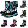 Fashion Snow Comouflage Colors Child Boy Girls Casual Winter Waterproof Boots