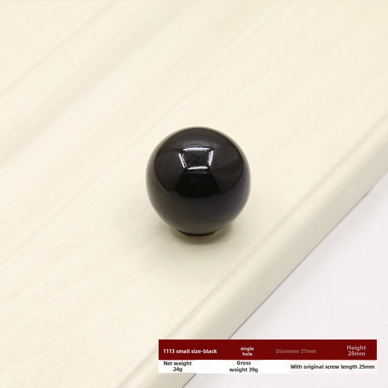 Круглая цветная керамическая дверная ручка для шкафов, гардеробов и ящиков