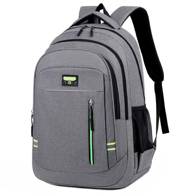 Big Capacity Travel Backpack With Striped Pattern And 16in Laptop Compartment For Students