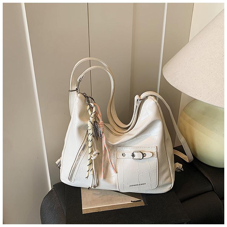 Женская сумка повседневная мягкая кожа большая вместимость сумка-тоут модная для работы многофункциональная простая на плечо оптом