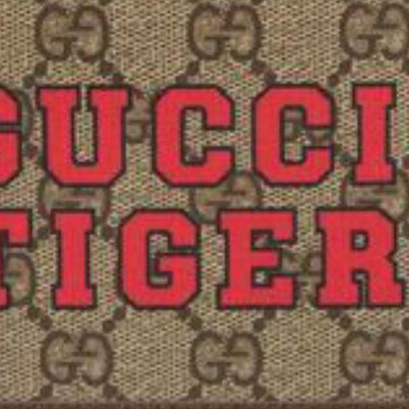 Gucci Винтажный Кошелек С Принтом Логотипа Складной Холст И Кожа Мужской Кошелек Эбеново-Коричневый 671652-US7EC-9396