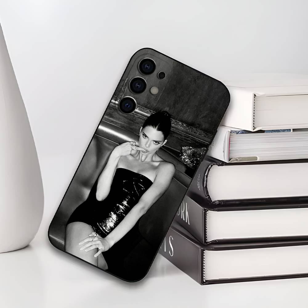 Чехол для телефона K-Kendall Jenner The Supermodel для Samsung S25, S24, S21, S22, S23, S30, Ultra, S20, Plus, Мягкий силиконовый черный чехол