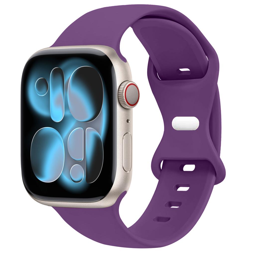 Спортивный силиконовый ремешок для Apple Watch Bands 40мм 44мм 46мм 45мм 41мм 49 42мм Correa Браслет iWatch серия 10 11 9 8 7 ultra 3 SE