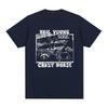 Neil Young Crazy Horse Vintage Tshirt 70s Rock Classic Singer Band Cotton Unisex T Shirt New Tees Unisexs Top Summer New Streetwear