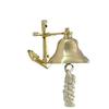Brass Ship Bell with Anchor Bracket  Decor Door Bell Home Decor