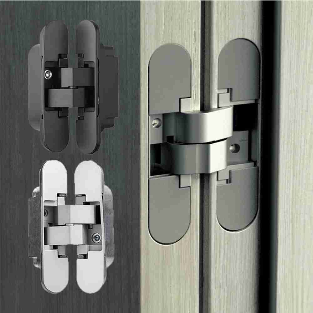 Concealed Stainless Steel Cross Door Hinge Furniture Supplies Hidden Hinges Window Accessories
