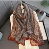New Retro Cotton Linen Long Scarf Women Spring Summer Multi-Functional Neck Protection Shawl Wrap Fashion Scarves Beach Towel