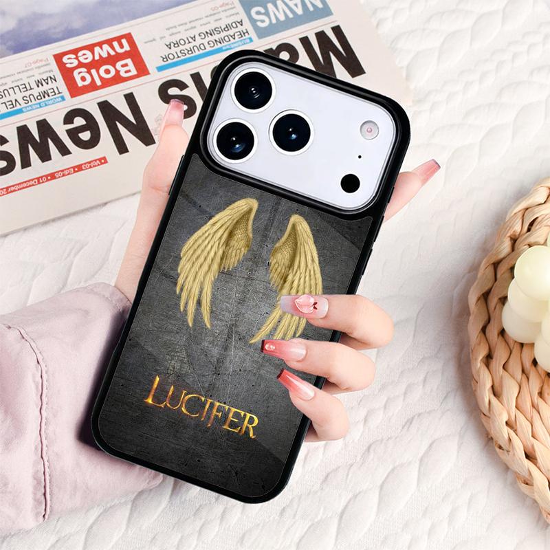 American TV Series Lucifer Angel Phone Case For IPhone 17 16e 15 14 13 12 11 Pro Max Air Mini Soft Protective Cover