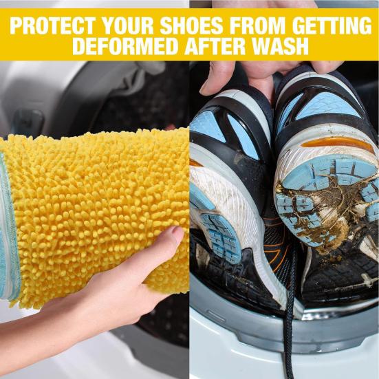 Shoe Washing Bag Convenient Tear-resistant Shoe Laundry Bag Strong Zippers Shoe Cleaning Bag for Home