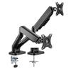 AVLT PC Monitor 2 Compatible with Inch 2 Load Capacity Gas Spring Display Grommet Type Clamp VESA Stand Supports Displays Arm, Screens, 13-32 Screens,