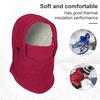 Женская зимняя шапка-балаклава со встроенным шарфом, толстая, теплая, Polar, двухслойная, ветрозащитная, регулируемая, полная защита, для холодной погоды, для велоспорта, катания на лыжах