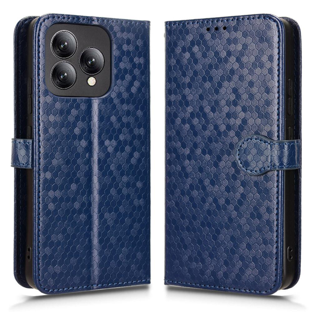 Для Cubot A40 Чехол-кошелек Тиснение точками Искусственная кожа Чехол для телефона с ремешком на запястье