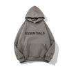 Mens Oversized Hoodie With Front Letter Print Cotton Blend Fall Streetwear Sweatshirt