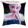 The Frozen Snow Queen Cartoon Cushion Cover Linen Material Cozy Spaces Home