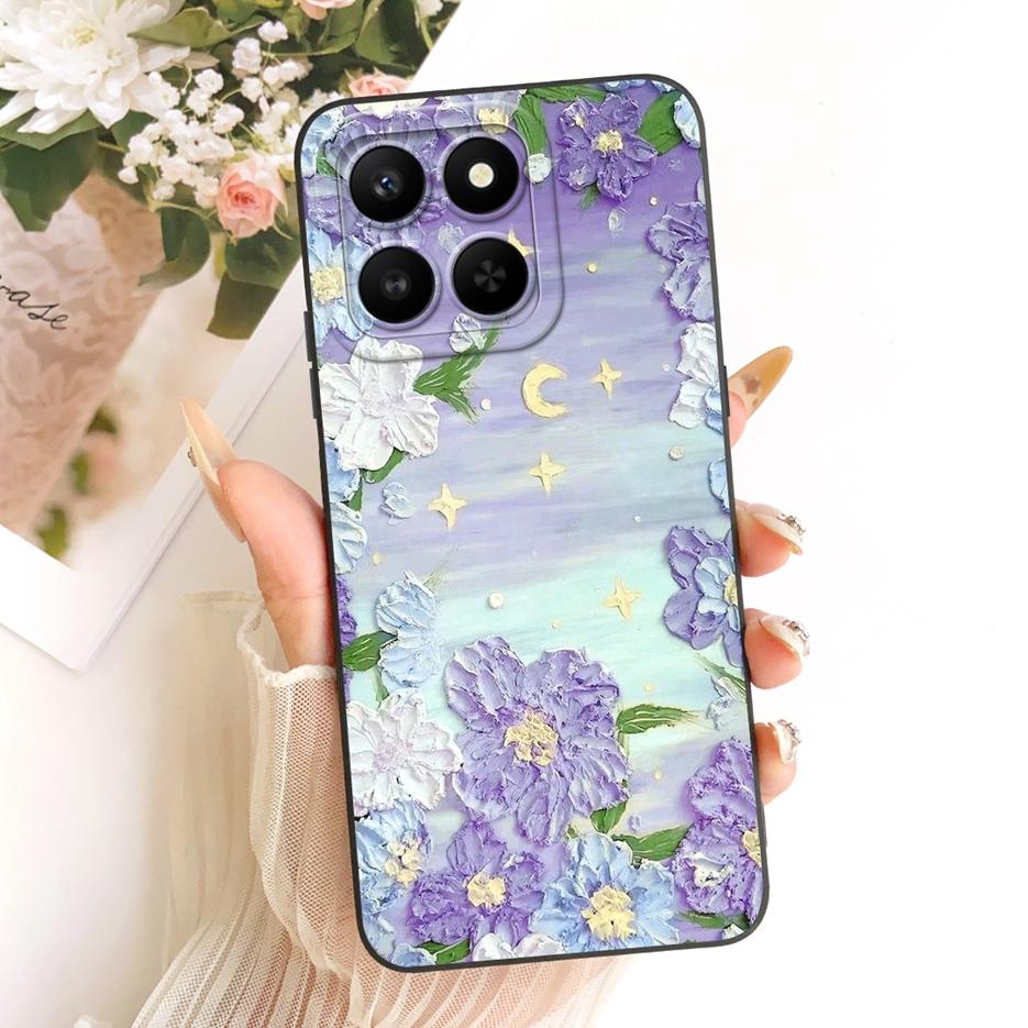 Чехол для Honor X7d LGN-NX1 Милый Кот Астронавт Расписная Крышка Мягкий ТПУ Чехол для Телефона Для Honor 400 Smart HonorX7d 5G Задняя Крышка Coque