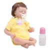 Милая кукла-младенец, мягкая на ощупь, с желтым платьем, 45 см