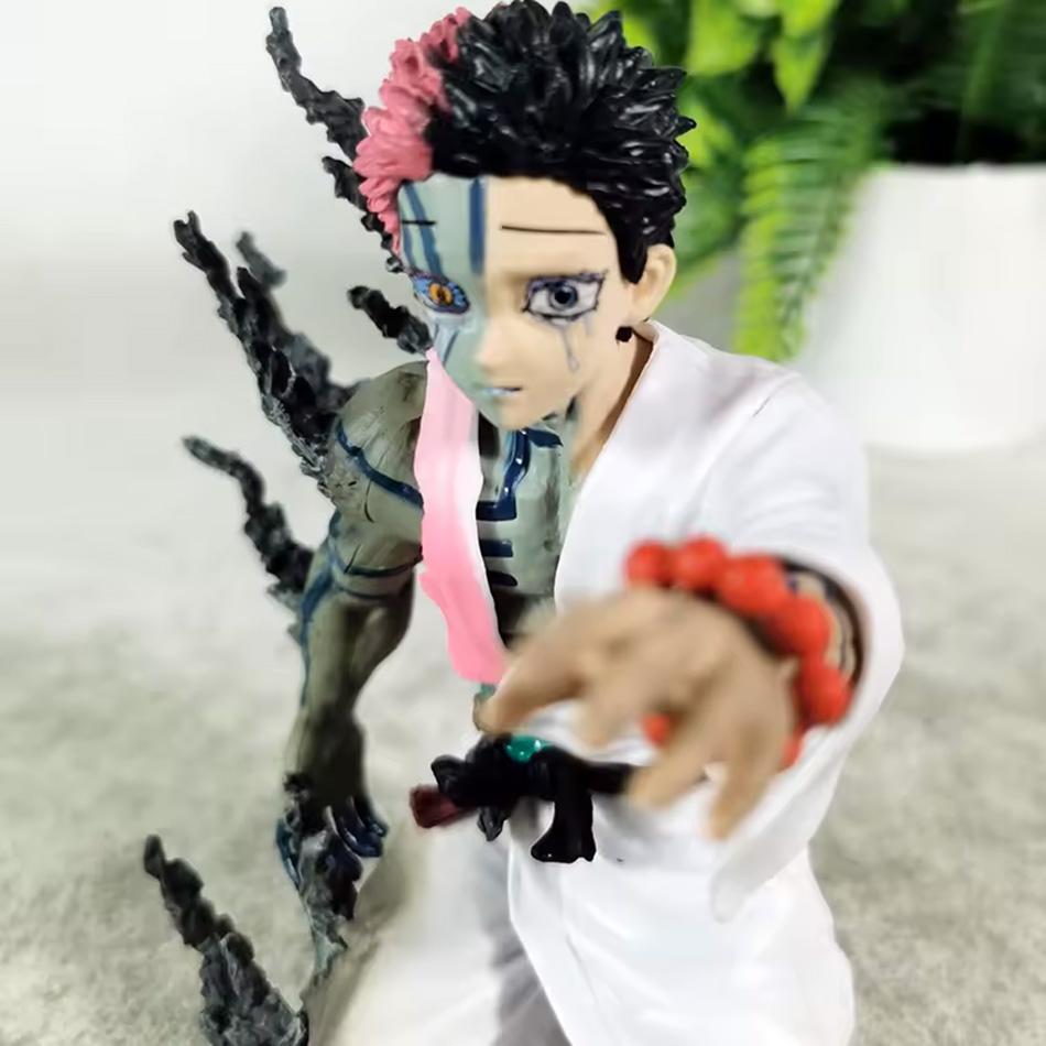 13cm New Demon Slayer Akaza Hakuji Anime Figure Model Doll Action Figurine Pvc Decoration Peripheral Desktop Ornament Toy Kid Friendly Entertaining