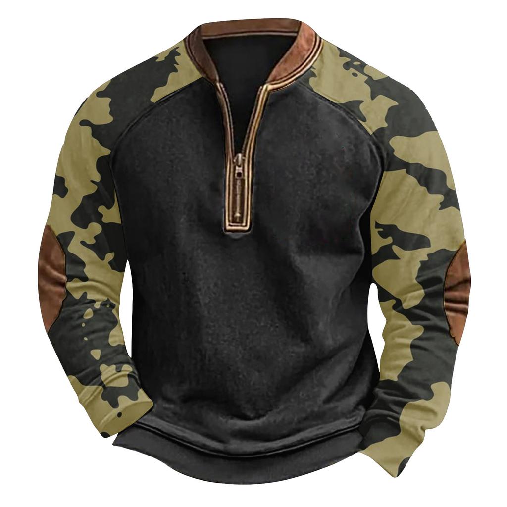 Men's Winter  Buckle Sweatshirt Men's Printed Men's Sweatshirt