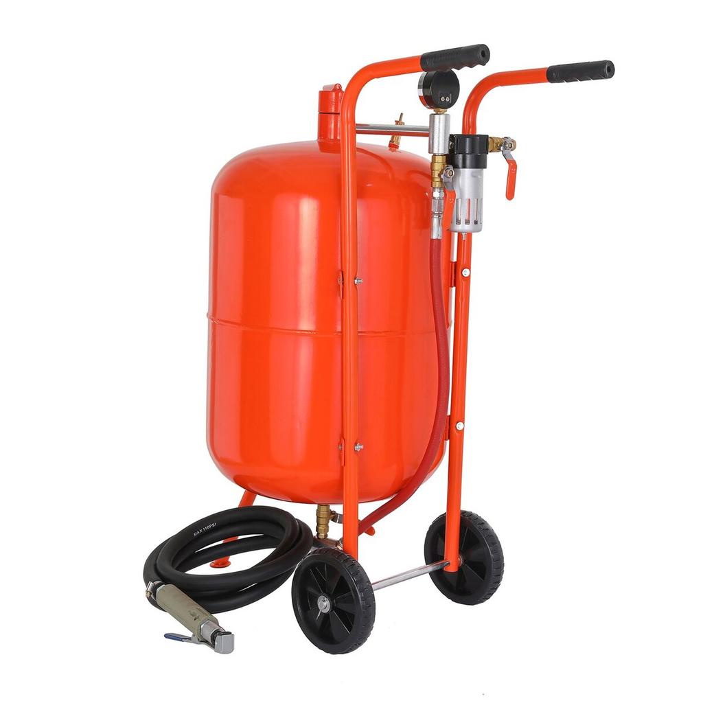 20 Gallon Sand Blaster 60-110 PSI High Pressure Sandblaster with 4 Nozzles