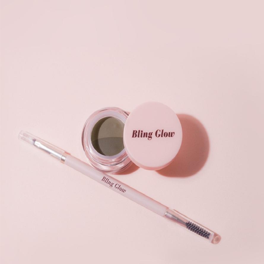 Карандаш для бровей Bling Glow и румяна Duo 4,2 г, 2 цвета