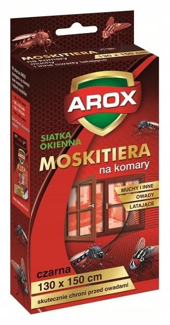 Moskitiera 130X150 Czarna + Rzep Arox Siatka Na Okno