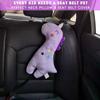 Giraffe Car Seat Belt Pillow Cute Animal Strap Belt Cushion Toy Neck Support Pillow For Kids