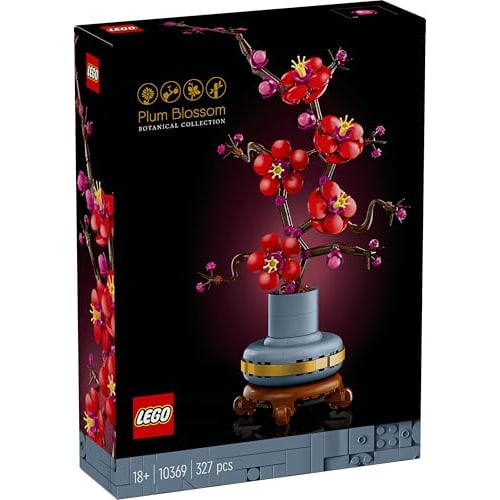 LEGO Botanical Plum Toy Подарок на день рождения Блок Рождество Мужчины Женщины Букет Искусственный цветок Украшение Интерьер Стильный 10369