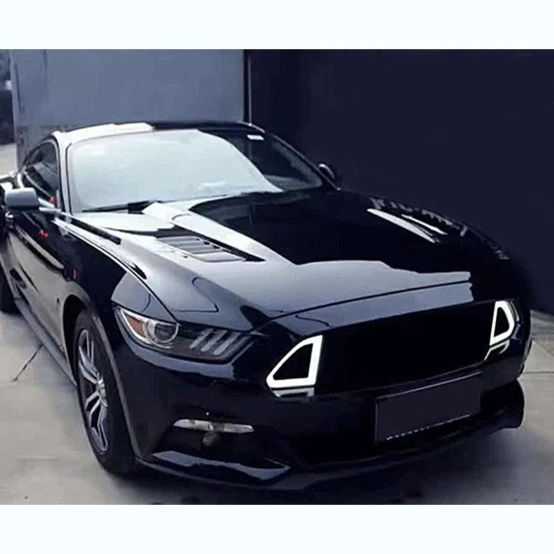 Решетка радиатора «Свиной пятачок» с LED-подсветкой для Ford Mustang 2015-2017