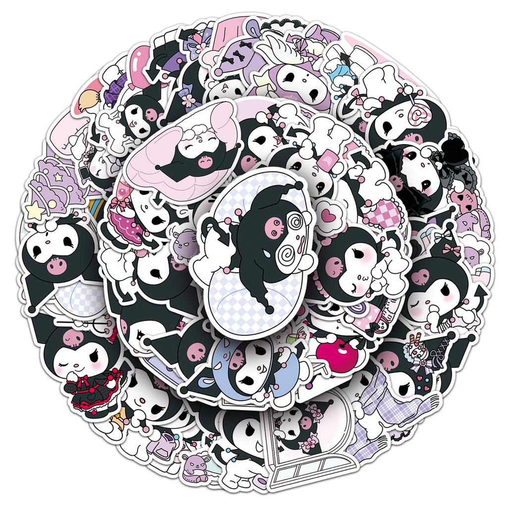 Наклейки Куроми: 50 Милых, Водонепроницаемых Декоративных Наклеек для Ноутбуков, Телефонов и Кружек