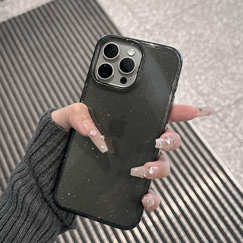 Роскошный Блестящий Силиконовый Чехол с Блестками для iPhone 15 14 Plus 13 11 12 Mini Pro Max X XS Max XR 7 8 Прозрачный Мягкий TPU Чехол Funda