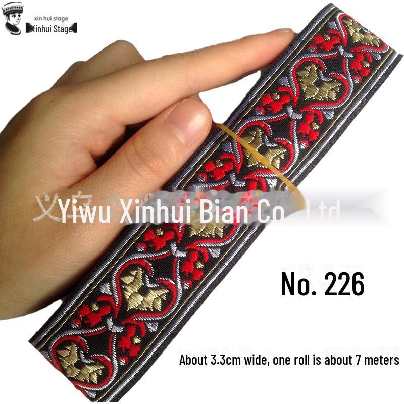 C10 Xinhui 3.3cm Guizhou этническая кружевная лента - материал для самостоятельной одежды в стиле Buyi & Miao