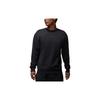 Solid Color Crew Neck Pullover Sweatshirt Men Tops Black FJ7789-045