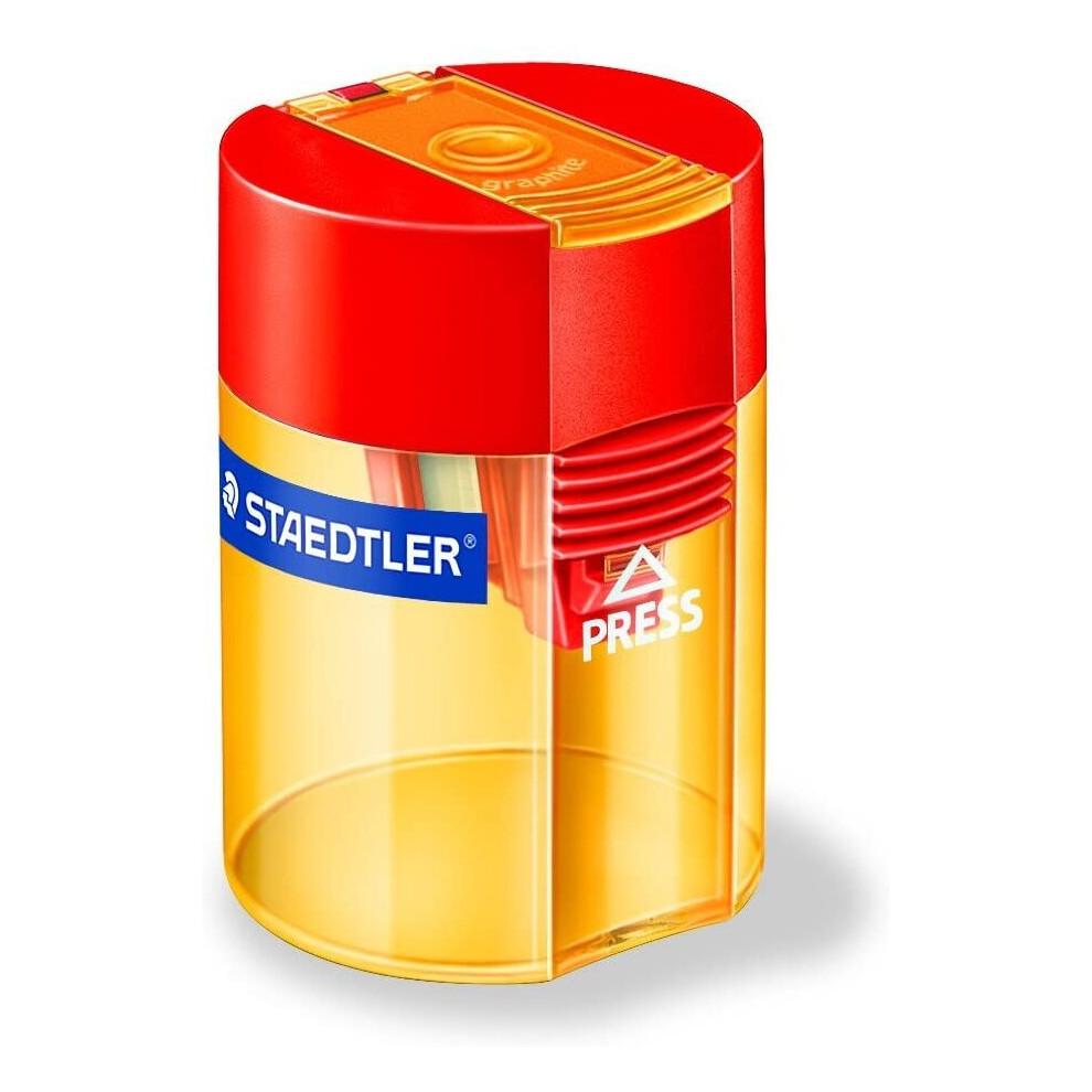 Staedtler Round tub single sharpener 511 006 asst colours pack 10