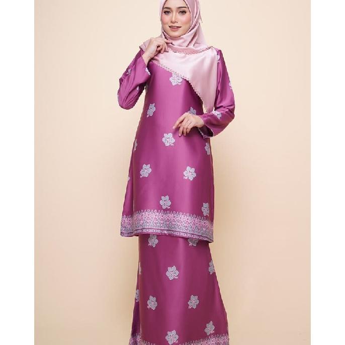 2025 новый набивной узор Курунг Паханг традиционный женский костюм элегантный милый удобный дышащий популярный ретро мусульманский новые продукты