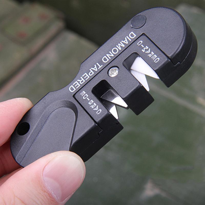 1шт двусторонний легкий портативный металлический вольфрамовый керамический карбидный нож для использования на открытом воздухе