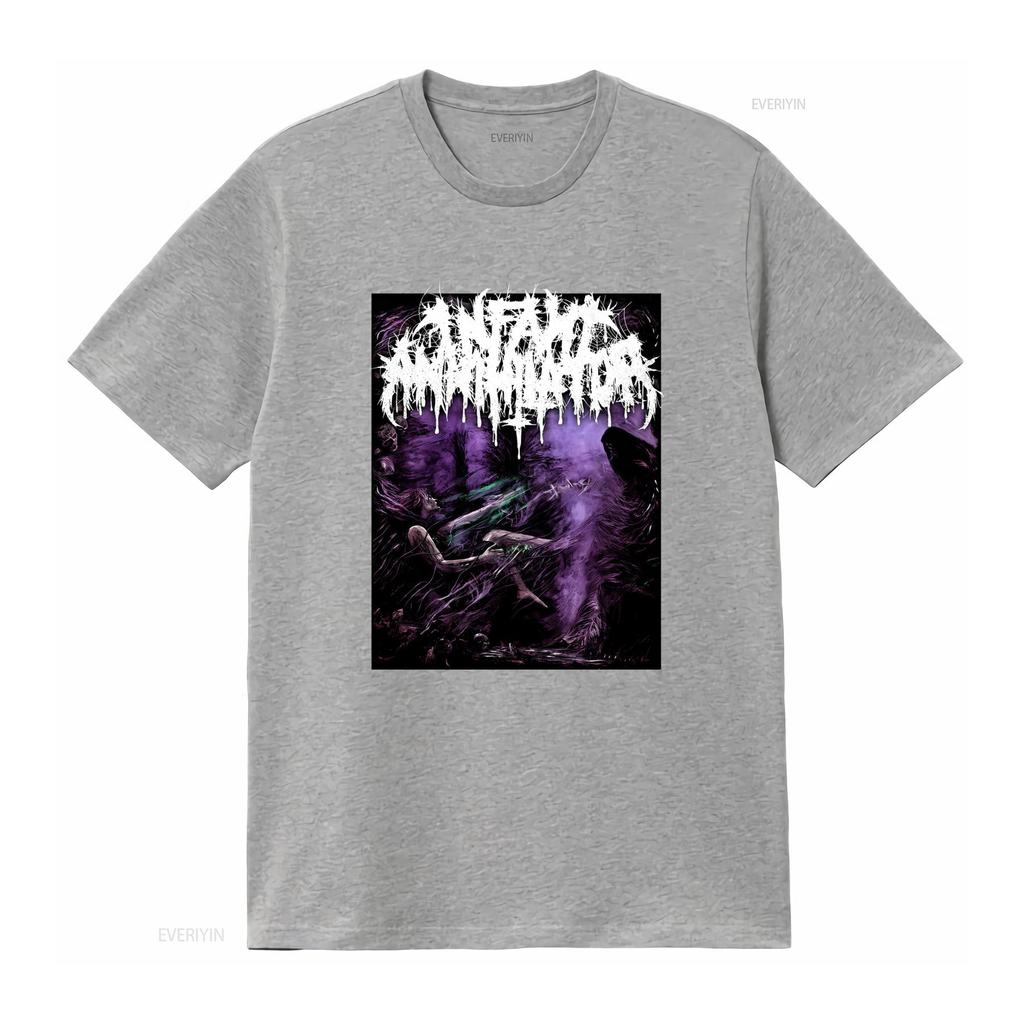 Infant Annihilator Музыкальная футболка из хлопка черная для любителей музыки Все размеры S 5XL K425 винтажная стираная эластичная универсальная